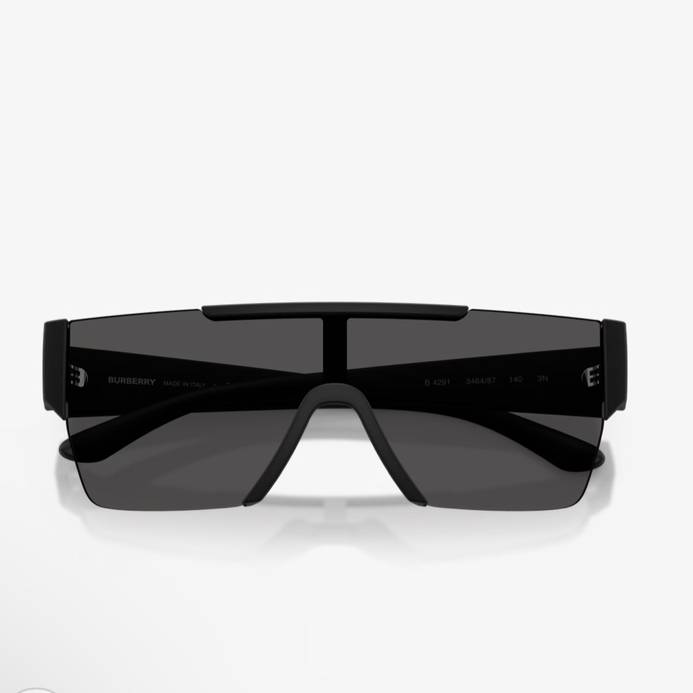 NIB Burberry Black Shield Sunglasses